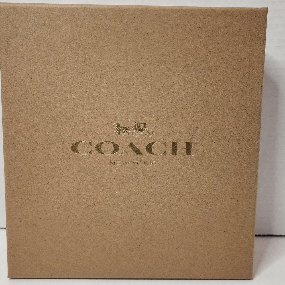 COACH Dog Pet Collar Large New Boxed KHAKI SADDLE CH154 21”